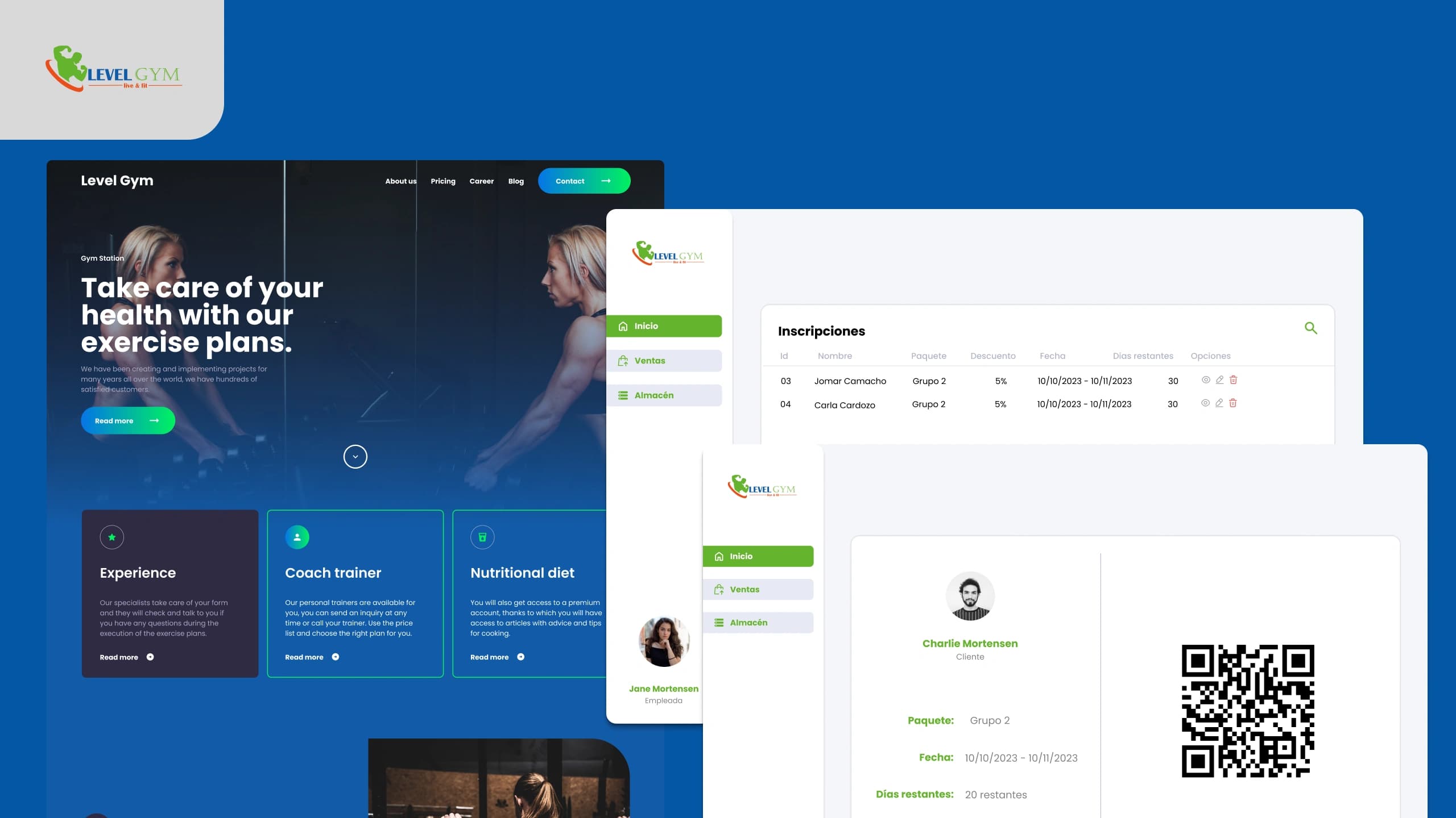 Level Gym: Sistema de Gestión & Web